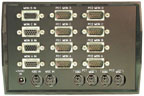 rear view VIP-802-KMV4 Quad-Head KVM Switch